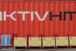 20 Fots lager Container - innredet med hyller. 